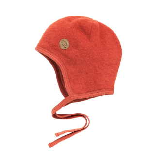 Lue i ullfleece med fór