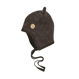 Teddy lue i ullfleece - Naturbrun