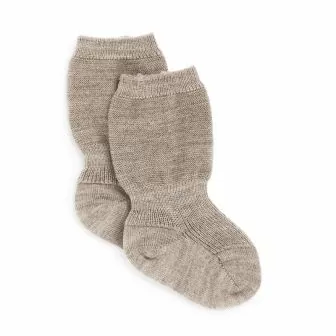 Tynne ullsokker baby, formstrikket - Linfarge