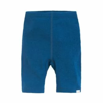 Boxer barn i ull med silke - Dongeriblå