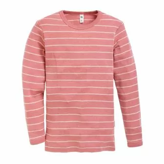 Langermet ulltrøye barn, ull med silke