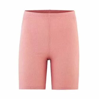 Kort bukse i ull med silke - Lys rose