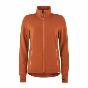Jakke i ullfrotte, til dame og herre - Terrakotta