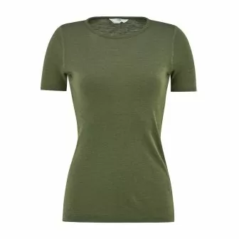 Ulltrøye dame, kort erm, ull med silke