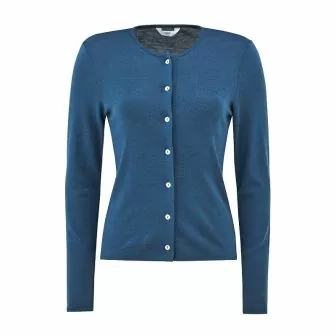 Cardigan i ull med silke 