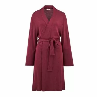 Loungejakke i ull med silke