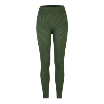 Ribbestrikket longs i ull - Skoggrønn