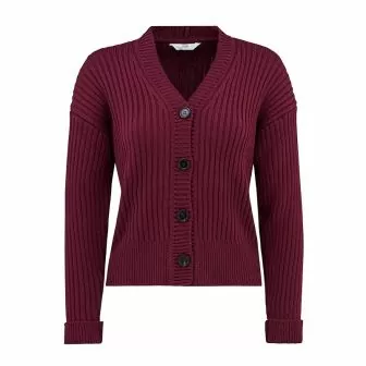 Ribbestrikket cardigan