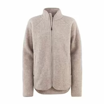 Jakke i ullfleece til dame - Linfarget