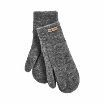 Votter i ullfleece til voksen - Skifergrå