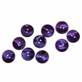 10 stk Perlemorknapp lilla
