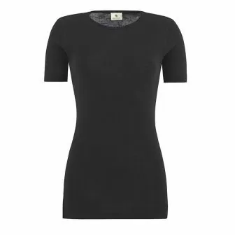 Ulltrøye dame, kort erm, ull med silke